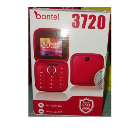 Bontel 3720 Flip Phone, 1.77'' Display, FM Radio , Flash Torch.